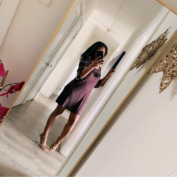 ANTHROPOLOGIE BURGUNDY MINI DRESS - Picture 13 of 13